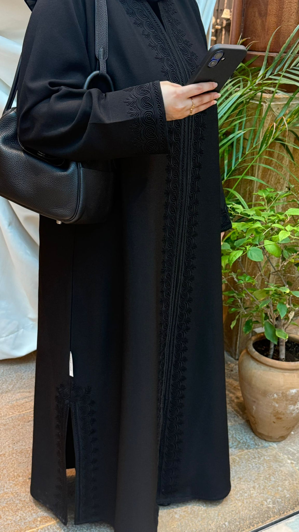 BLACK MOROCCAN EMBROIDERY